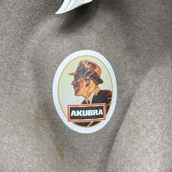 Akubra (Cappello) Light Gray Felt Hat - Picture 9 of 9